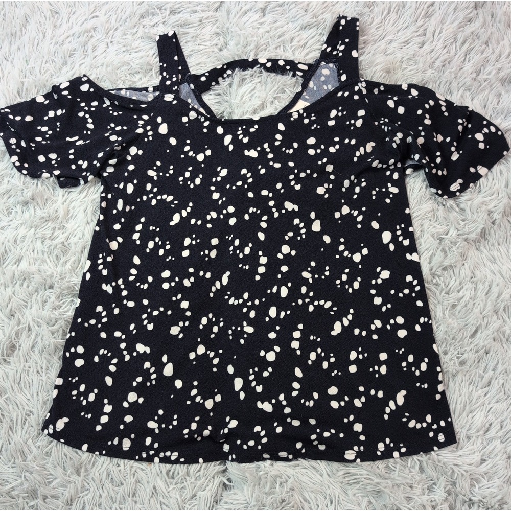 Kaileigh Shirt Womens M Blue Blouse Top Casual Preppy Comfort